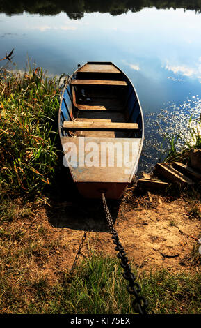 Boot auf dem See Stockfoto