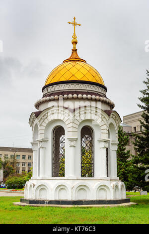 Kapelle der Muttergottes von Kasan. Der Standort der zerstörten Altar der Kasaner Kathedrale. Irkutsk. Russland Stockfoto
