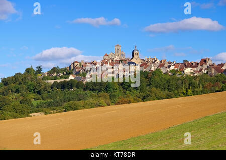 Vezelay, Burgund in Frankreich - die Stadt Vezelay, Burgund in Frankreich Stockfoto