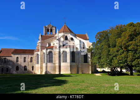 Vezelay Basilika Sainte-Madeleine-Abbaye Sainte-Marie-Madeleine de Vezelay, Burgund in Frankreich Stockfoto