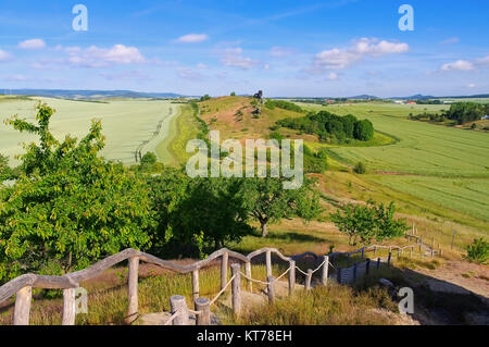 Die teufelsmauer im Harz - der Teufel an der Wand im Harz, Deutschland Stockfoto