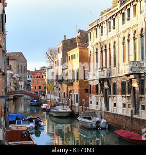 Rio di Santa Caterina, Palazzo Zen, Cannaregio Stockfoto