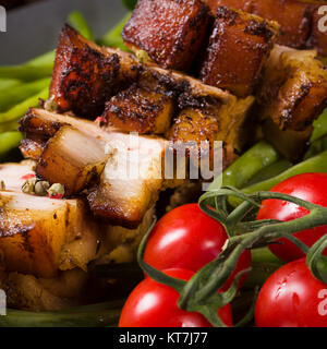 Knusprig Braten vom Grill Stockfoto