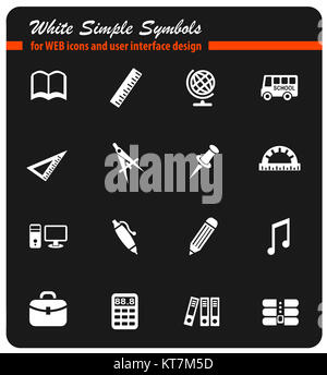 Schule-Icon-set Stockfoto