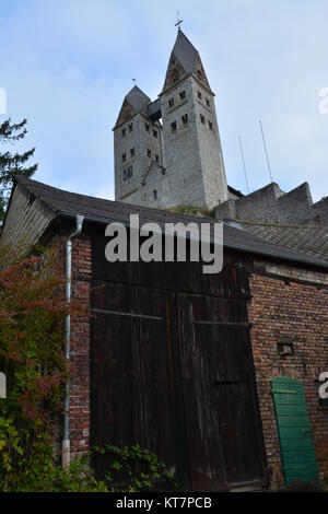 Blick vom lahnstraÃŸe auf den St. Lubentius Stockfoto