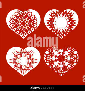 Romantikhotel Weisses Herz gesetzt Stockfoto