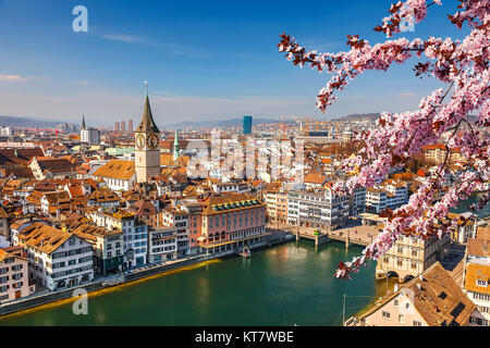 Zürich-Luftbild Stockfoto