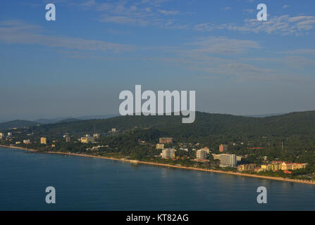 Insel Phu Quoc, Blick aus dem Flugzeug. Die Insel in der Provinz Kien Giang Vietnam. Stockfoto