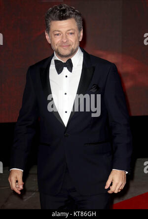 Dec 12, 2017 - Andy Serkis Teilnahme an 'Star Wars: Der letzte Jedi" Europäische Erstaufführung in der Royal Albert Hall in London, England, Großbritannien Stockfoto