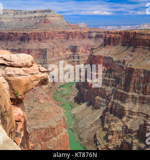 Colorado River vom Reitpferd Trail am Toroweap übersehen im Grand Canyon National Park, arizona Stockfoto