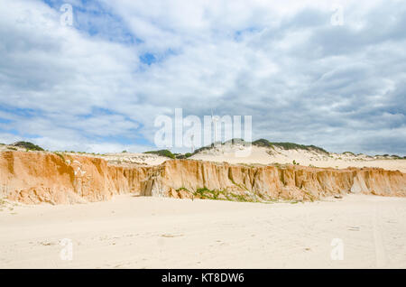 Canoa Quebrada, Brasilien, May 12, 2017: Reduzierte Canoa Quebrada beach Logo in Ceara, Brasilien Stockfoto