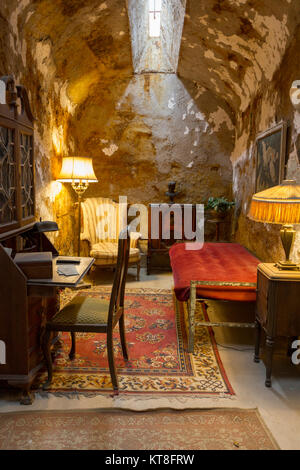 Al Capone Zelle im Östliches Staatszuchthaus Historic Site, Philadelphia, Pennsylvania, United States. Stockfoto