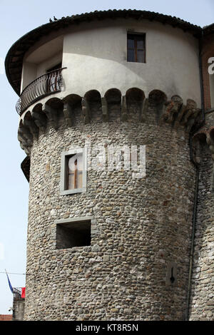 Castelnuovo di Garfagnana - der ariosto Schloss. Toskana, Italien Stockfoto