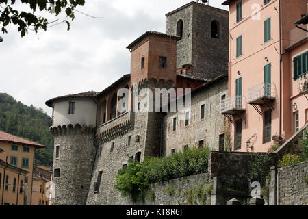 Castelnuovo di Garfagnana - der ariosto Schloss. Toskana, Italien Stockfoto