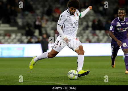 Toulouse (Frankreich), 29.November 2017 französische Fußballsport Meisterschaft Ligue 1 Saison 2017-2018 Toulouse FC gegen OGC Nizza DANTE COSTA SANTOS Credit: Sebastien Lapeyrere/Alamy Leben Nachrichten. Stockfoto