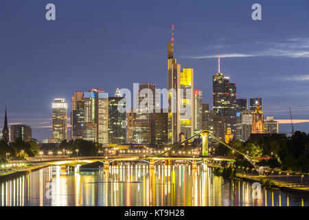 Deutschland Frankfurt Skyline Stockfoto