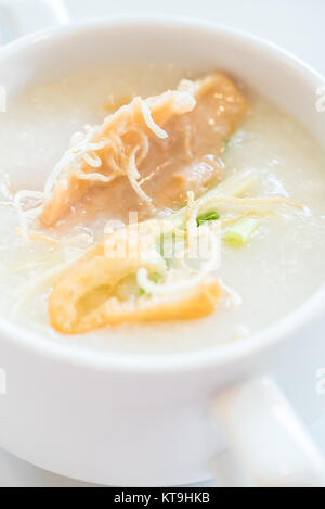 Congee Reisbrei Stockfoto