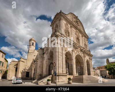 Kathedrale San Nicola, die St.-Nikolaus-Kirche, auf der Piazza Duomo in Sassari, Sardinien, Italien Stockfoto