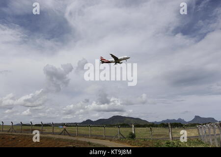 Air Mauritius beschränkt, der als Air Mauritius, ist die Fluggesellschaft von Mauritius. Die Fluggesellschaft ist in der Air Mauritius Centre mit Sitz Stockfoto