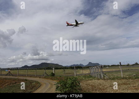 Air Mauritius beschränkt, der als Air Mauritius, ist die Fluggesellschaft von Mauritius. Die Fluggesellschaft ist in der Air Mauritius Centre mit Sitz Stockfoto