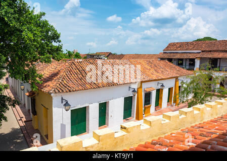 Koloniale Gebäude in Mompox Stockfoto