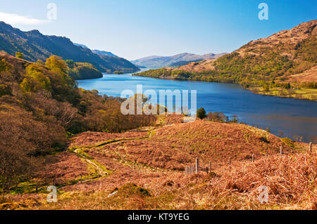 North End von Loch Lomond im Morgen, in der Nähe von Ardlui, Schottland Stockfoto