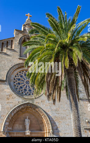 Kirche St. Jaume, Römisch-katholische Kirche in Alcúdia, Mallorca, Balearen, Spanien, Europa Stockfoto