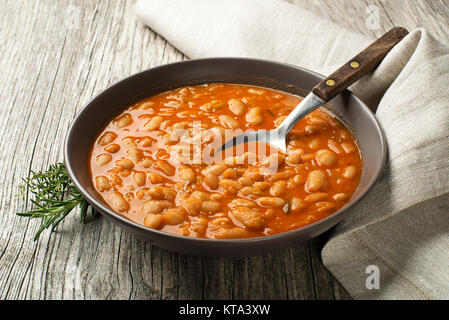 Weißer Bohneneintopf Stockfoto