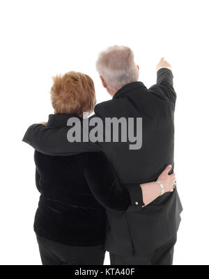 Senior Paar stehend von hinten. Stockfoto