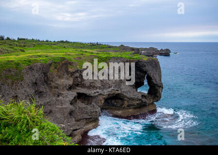 Landschaft von Kap manzamo, Okinawa Stockfoto