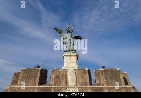 Rom (Italien) - Das Denkmal, Schloss und Museum namens Castel Sant'Angelo, neben St. Peter im Vatikan Stockfoto