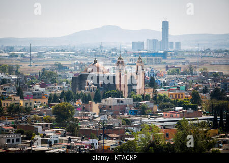 Blick auf acatepec Stadt in Mexiko am Tag Stockfoto