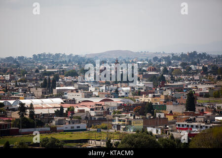 Blick auf acatepec Stadt in Mexiko am Tag Stockfoto