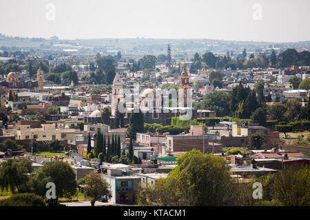 Blick auf acatepec Stadt in Mexiko am Tag Stockfoto