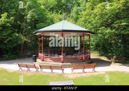 Straßenbahn Dorf und Skulpturenweg Stockfoto