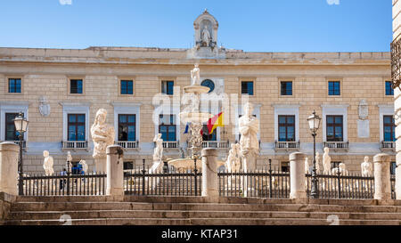 Praetorian Brunnen auf der Piazza Pretoria in Palermo. Stockfoto