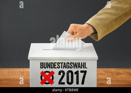 Bundestagswahl 2017 Stockfoto