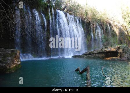 Kurshunlu Wasserfall in Antalya Stockfoto