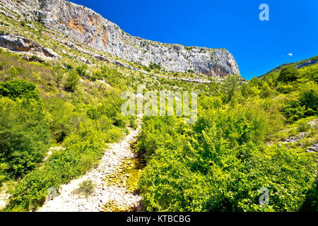 Fluss Cikola trocken Canyon View Stockfoto