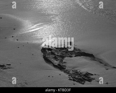 Abstrakte B&W auf Achilles Bay Beach BERMUDA Stockfoto