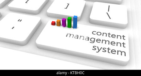 Content-Management-System Stockfoto