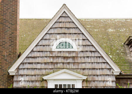 Außen Details eines East Hampton Village House Stockfoto