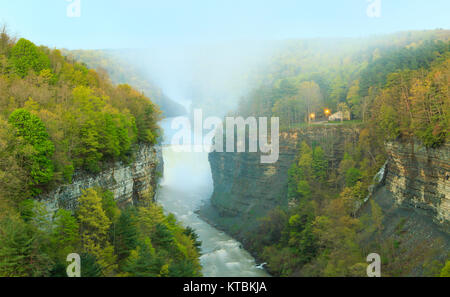 Inspiration Point, Mitte fällt, Genesee River, Letchworth State Park, Kastilien, New York, USA Stockfoto