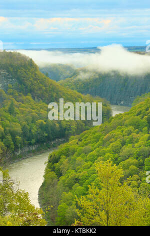 Inspiration Point, Mitte fällt, Genesee River, Letchworth State Park, Kastilien, New York, USA Stockfoto