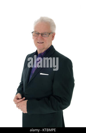 Portrait von Stattlichen älteren Mann. Stockfoto