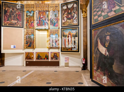 Retablo de Santa Catalina. Catedral Vieja de Salamanca. Ciudad Patrimonio de la Humanidad. Castilla León. España Stockfoto