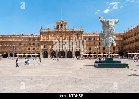 Plaza Mayor de Salamanca. Ciudad Patrimonio de la Humanidad. Castilla León. España Stockfoto