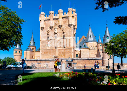 Alcázar de Segovia. Castilla León. España Stockfoto