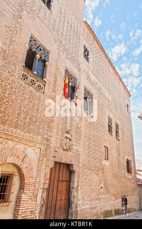 Palacio de Cascales o de los Condes de Alpuente. Segovia. Castilla León. España. Stockfoto