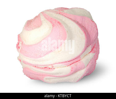 Single weiss und pink Marshmallow Stockfoto